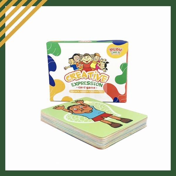 [BISA COD] Flashcard kartu pintar anak |edukasi anak Playlabs Creative Expression Card Game