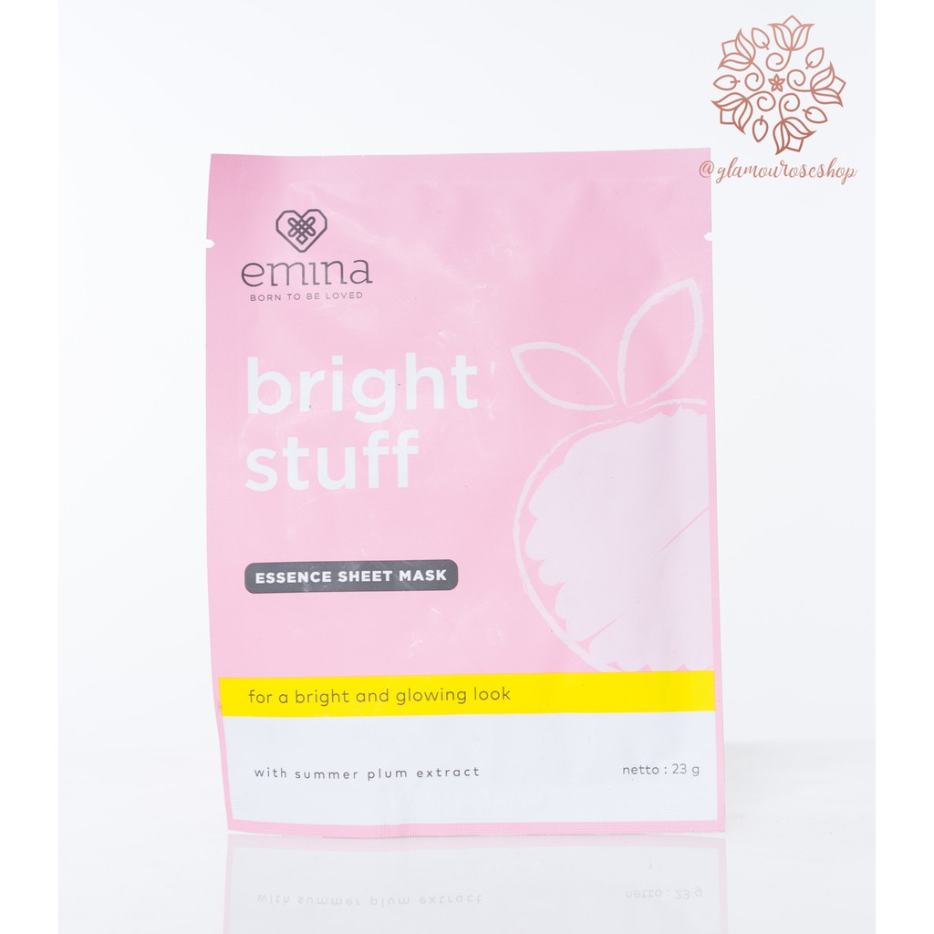 ❤️Glamouroseshop❤️ Emina Bright Stuff Essence Sheet Mask 23gr