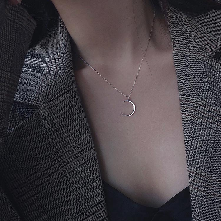 Kalung 925 Sterling Silver Kalung Moonlight Rantai Hadiah Ulang Tahun Hadiah Terbaik untuk Pacar