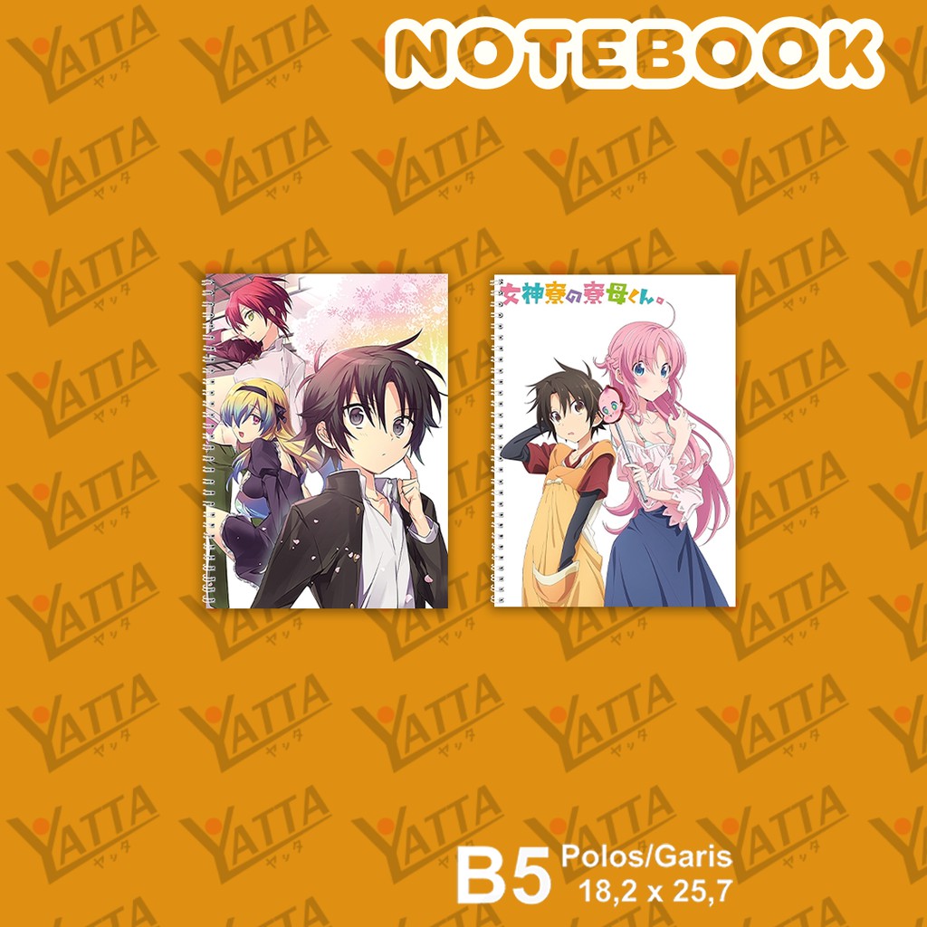 

Notebook Anime ukuran B5 18,2 x 25,7 cm Megami-ryou no Ryoubo-kun