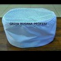 Topi Chef Topi koki Jaring putih sejuk Chef Hat model peci