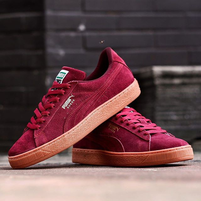 Puma Suede Maroon SoleGum