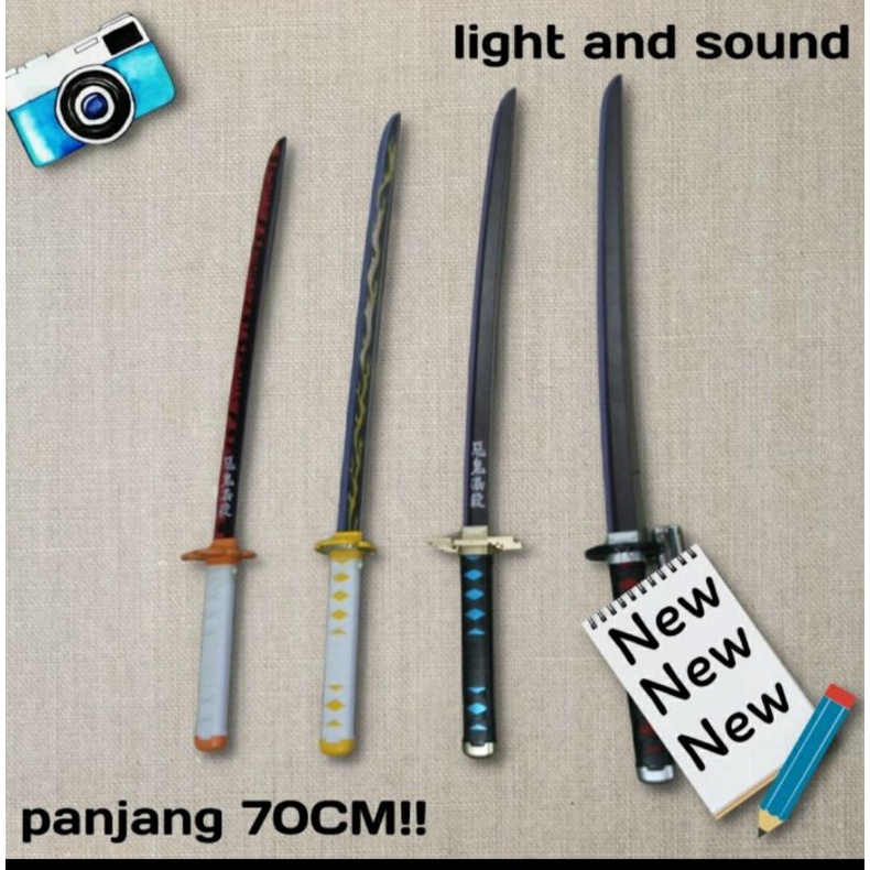 Mainan pedang demon slayer samuray mainan