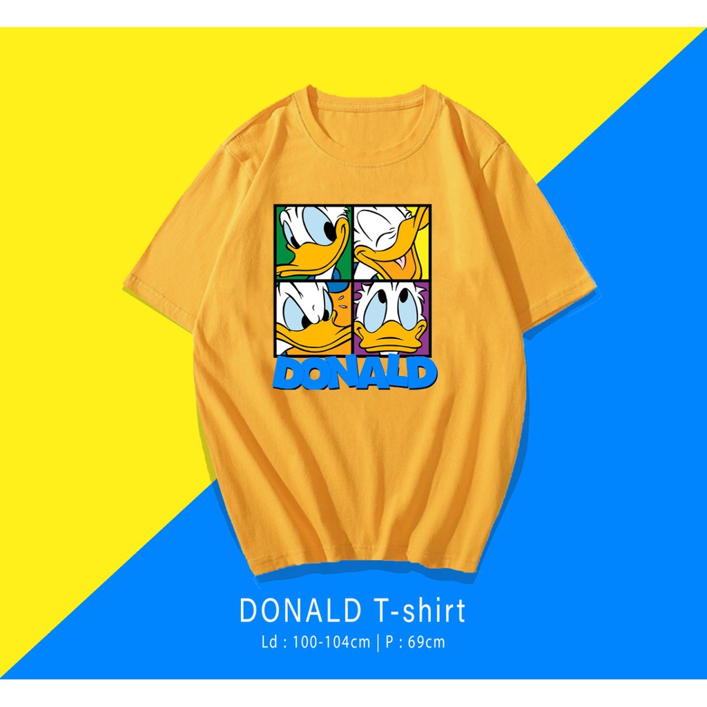 DONALD DUCK  / TERMURAH BAJU KAOS KATUN WANITA/ PRIA UNISEX LENGAN PENDEK / TUMBLR TEE