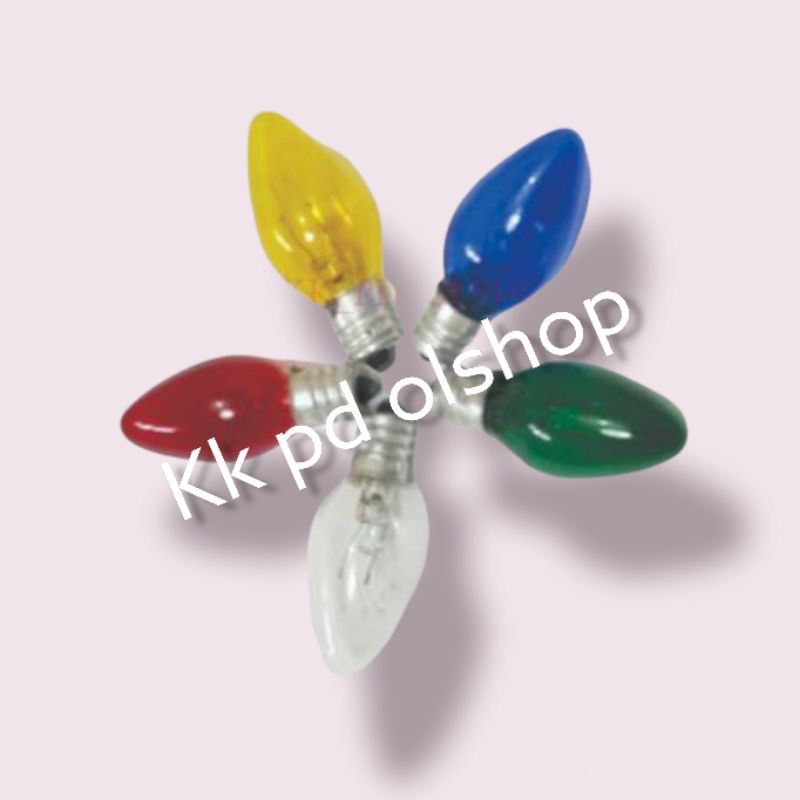 Lampu Cabe / Lampu Bohlam Cabe  / Lampu tidur Warna Warni/Lampu HiasLampu Cabe/ Lampu Bohlam Cabe