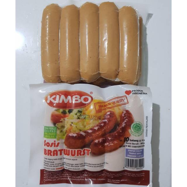 

Kimbo mini sosis sapi bratwurst original 500gr 10pcs