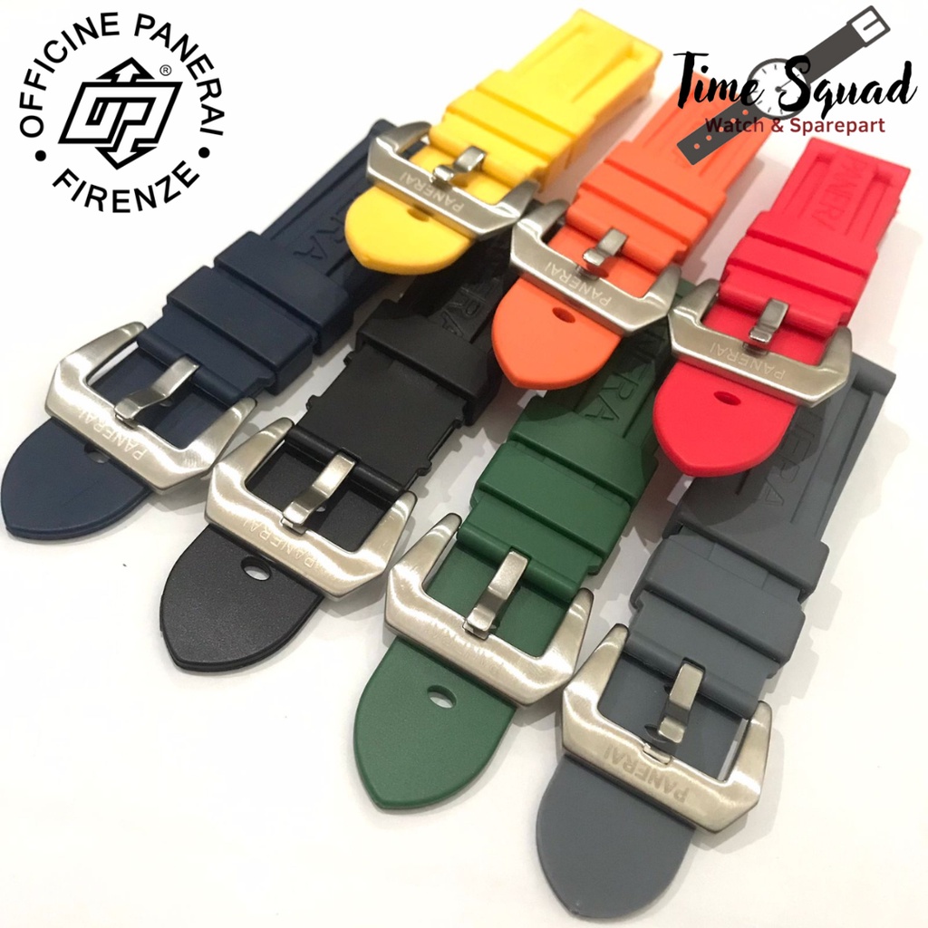 Strap Tali Jam  Karet Rubber Panerai Karet 24 mm