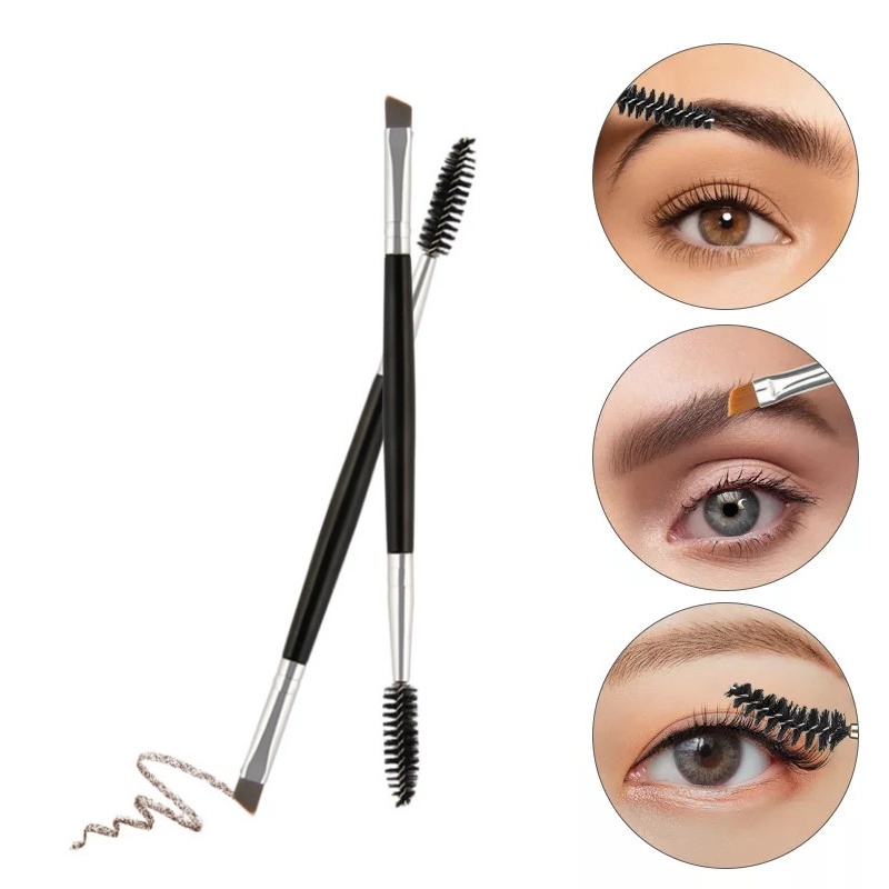 KUAS ALIS 2in1 // Double Eyebrow Brush | Eyelash Brush | Sikat Alis | Maskara Wand | Sisir Alis | Mascara Brush