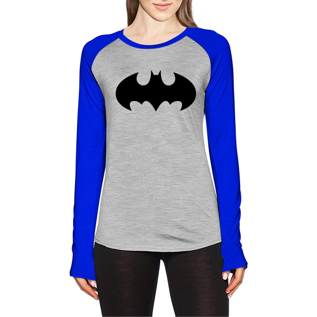 Kaos Raglan Gambar Batman | Lengan Panjang | Ukuran M - L - XL -XXL