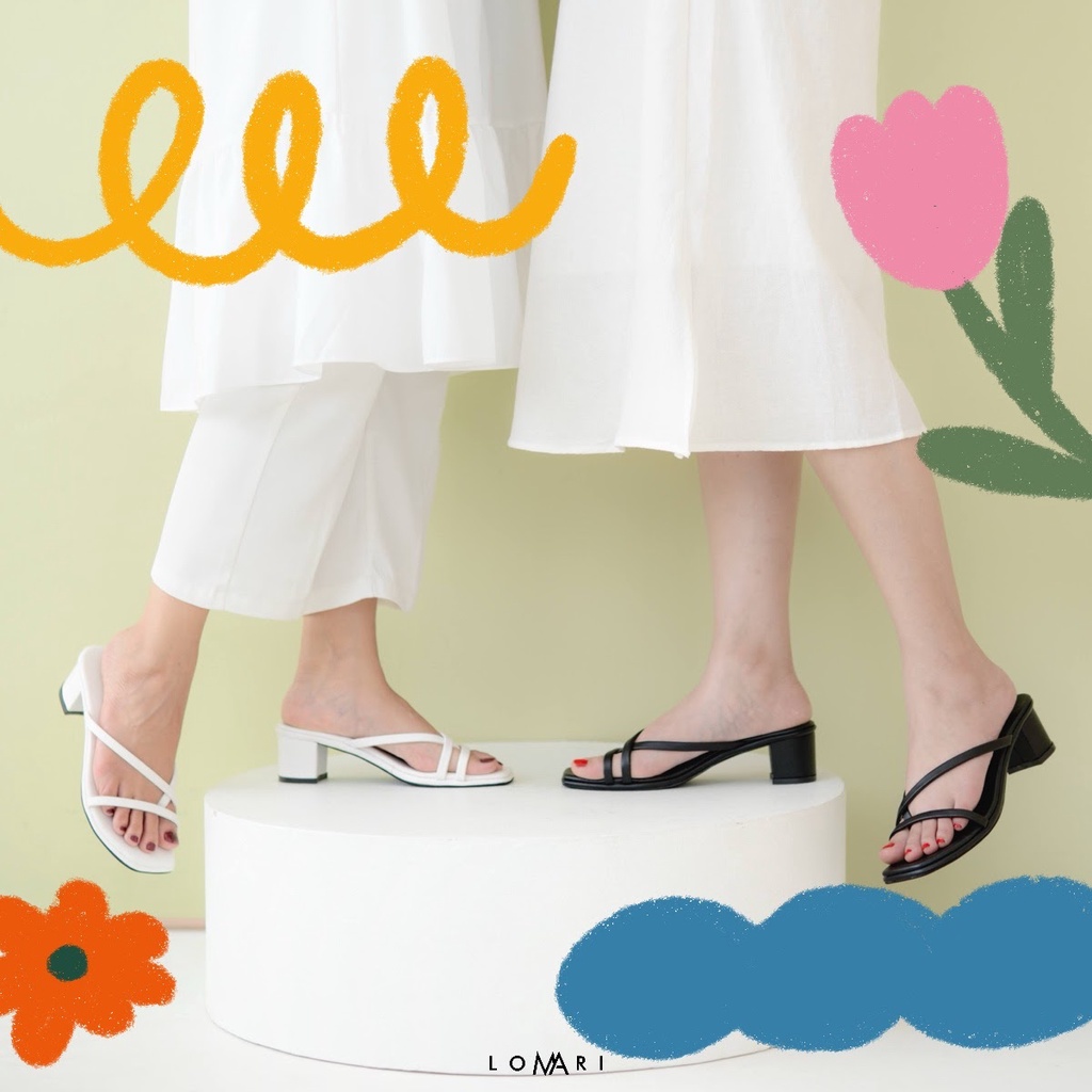 TAYLA SERIES LOMARI 5CM - Sandal Heels Wanita