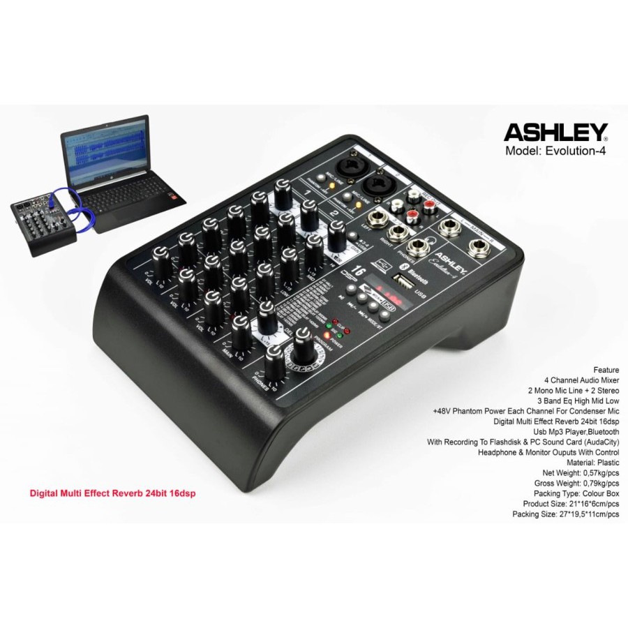 Mixer Audio ASHLEY EVOLUTION 4 (4 Channel) / EVOLUTION4 / EVOLUTION-4
