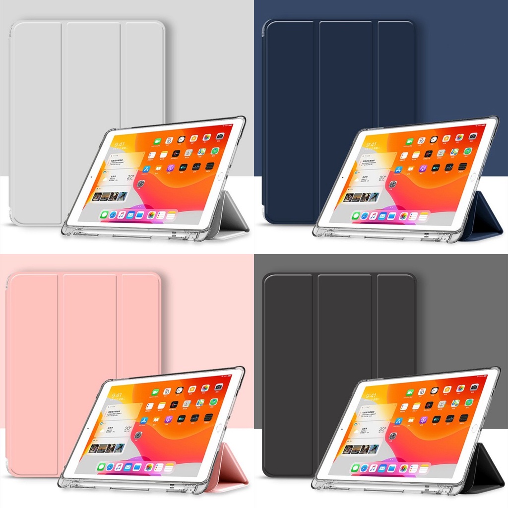 【COD Tangding】IPad 9.7 Air/Air2/Air3 IPad Cover Slim Smart Case Flexible Soft Silicone Soft Back Cover