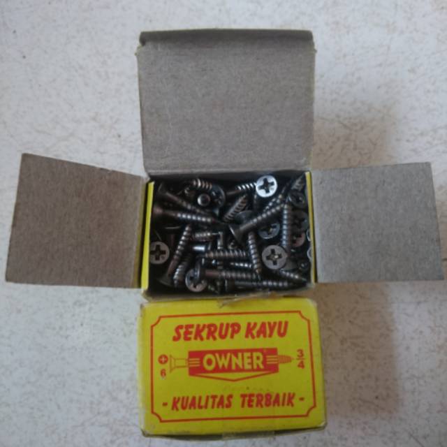Sekrup kayu 6 x 3/4
