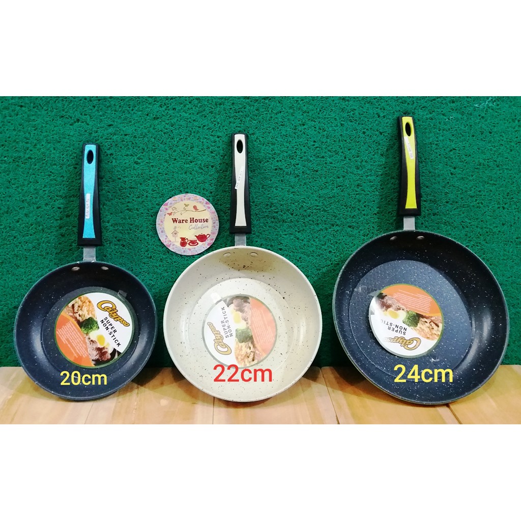 fry pan / frypan teflon calypso / wajan Calypso Penggorengan Anti Lengket Tanpa Minyak 20cm,22cm,24cm-4
