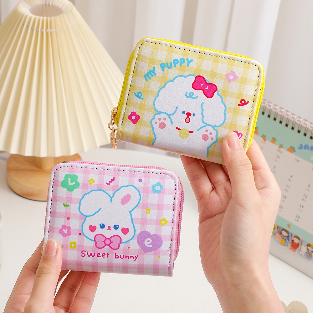 Dompet Karakter TU066 bear rabbit atm uang koin kertas card