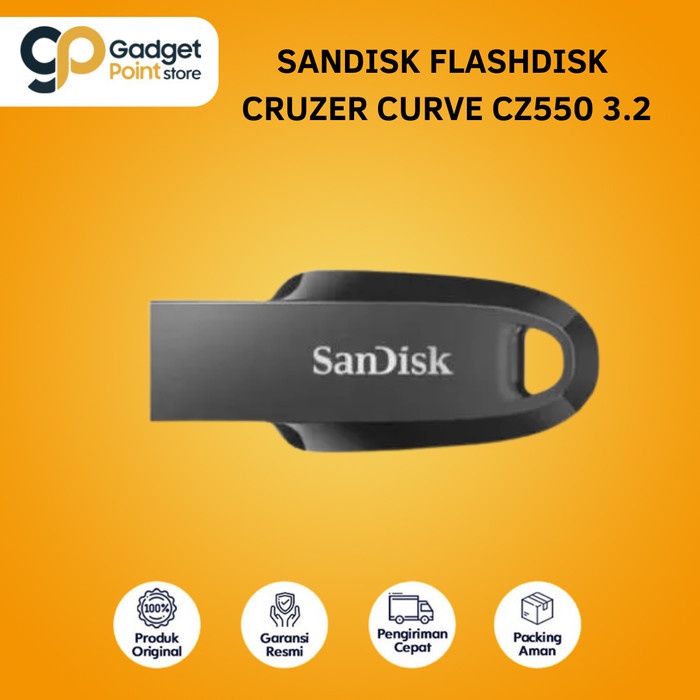 Flashdisk Sandisk Ultra Curve CZ550 32 GB USB 3.2 100MB/s 32GB