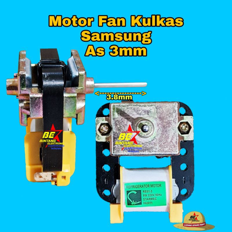 Dinamo Motor Kipas Kulkas Samsung 3mm Fan blower Samsung Kulkas 8 Watt