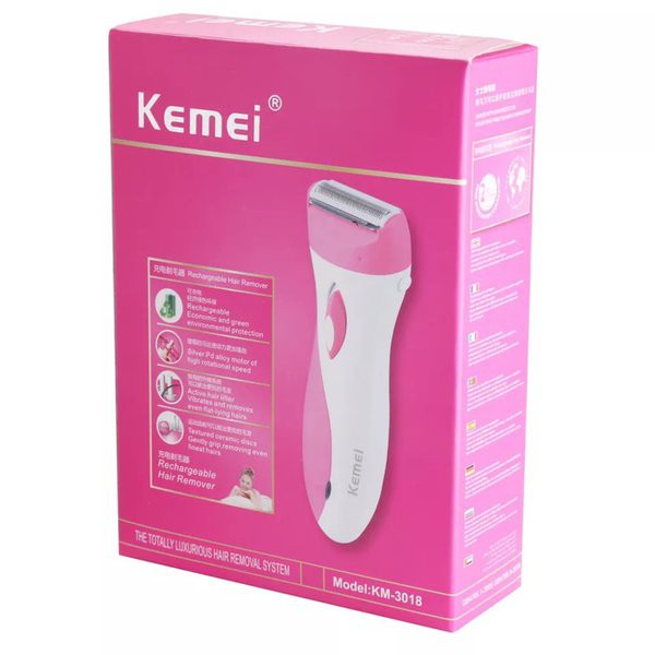 Kemei Rechargable Lady Shaver Woman Cukuran Wanita Remover- KM 3018