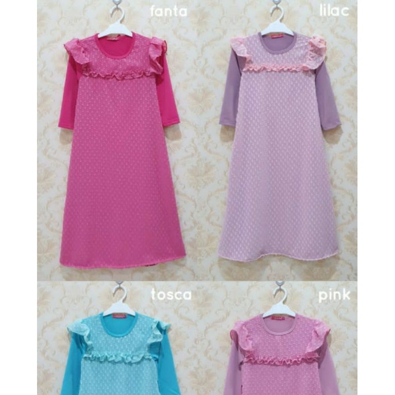 Gamis Rubi (Catherine Kids) 10-12th / Gamis Anak Premium