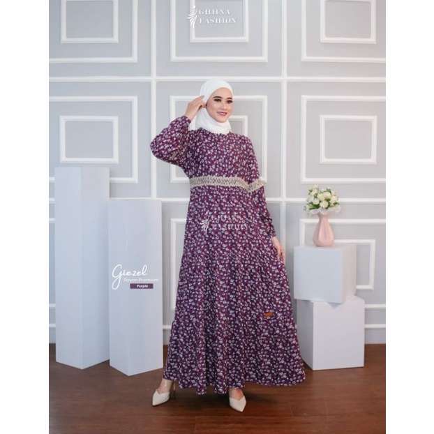 Ghina Fashion Giezel Dress Motif