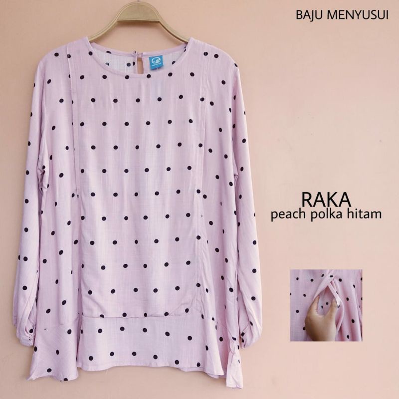 MAMIGAYA Baju Menyusui - RAKA  Atasan Menyusui  Lengan Panjang