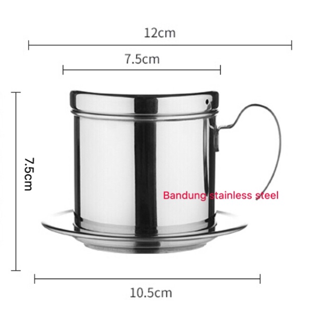 Sus 304 ala Vietnam coffee drip 1 cup 170ml Vietnam drip alat kopi coffee maker