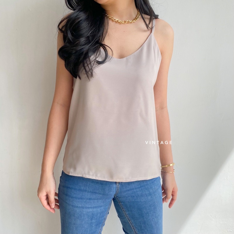 TANKTOP WANITA BASIC TANKTOP KOREA TANKTOP TALI KECIL-5