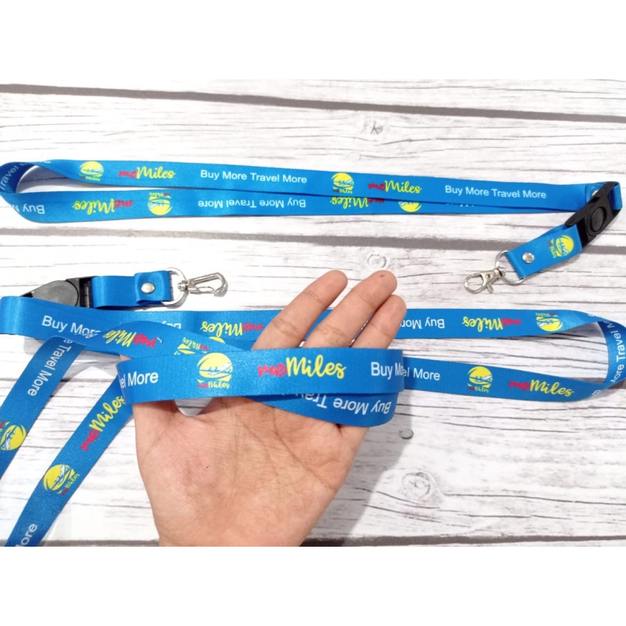 

Lanyard Me Miles / Custom Lanyard 2 Sisi + Logo Depan Full Printing