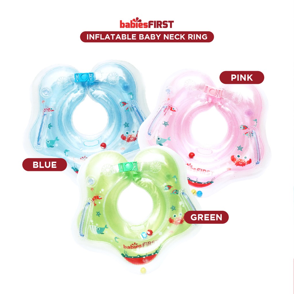 Babiesfirst Inflatable Baby Neck Ring / Ban Leher Bayi / Ban Renang Bayi / Pelampung Leher Bayi 3m+