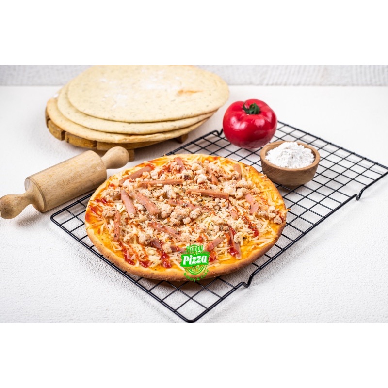 

Thin Crust Pizza Ayam XL / Pizza tipis ayam Sosis Keju XL