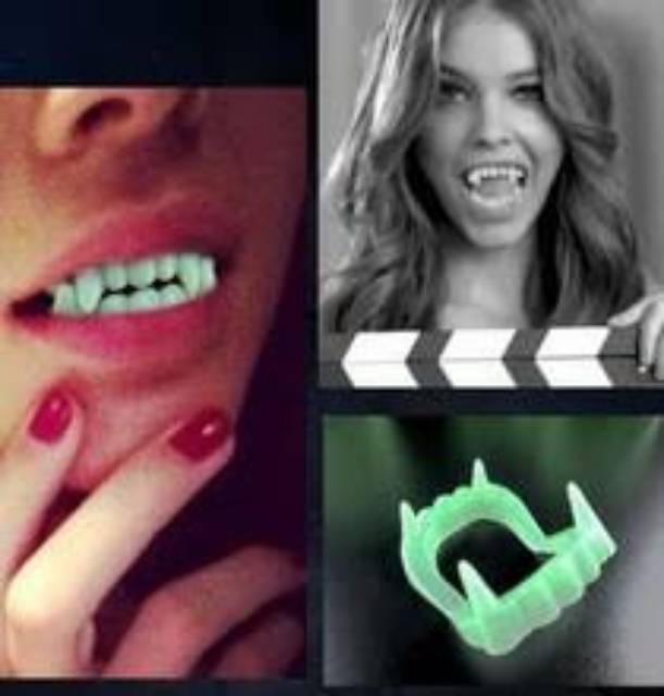 GIGI TARING VAMPIRE TEETH KOSTUM HALLOWEEN PESTA KOSTUM PRANK GAG APRIL MOP COSPLAY MURAH