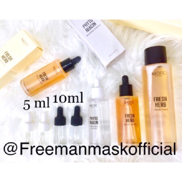 NACIFIC SALE‼️ 5ml,10ml Natural Pacific Fresh Herb serum toner Phyto Niacin whitening essence