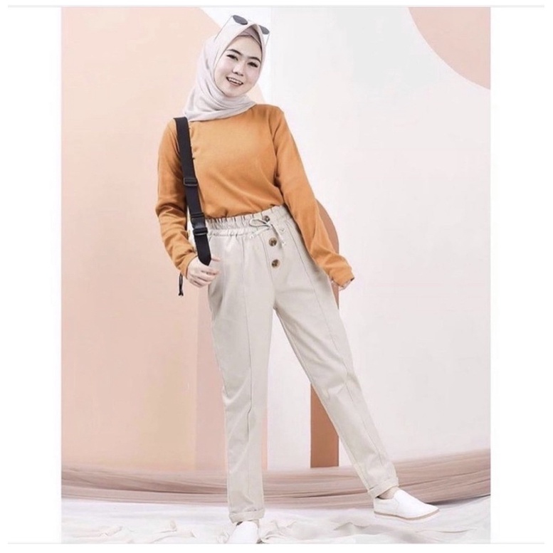 ZIPPY PANTS/AMERICAN DRILL PANTS/ CELANA WANITA POLOS/CELANA KERJA WANITA AMERICAN DRILL ZIPPY