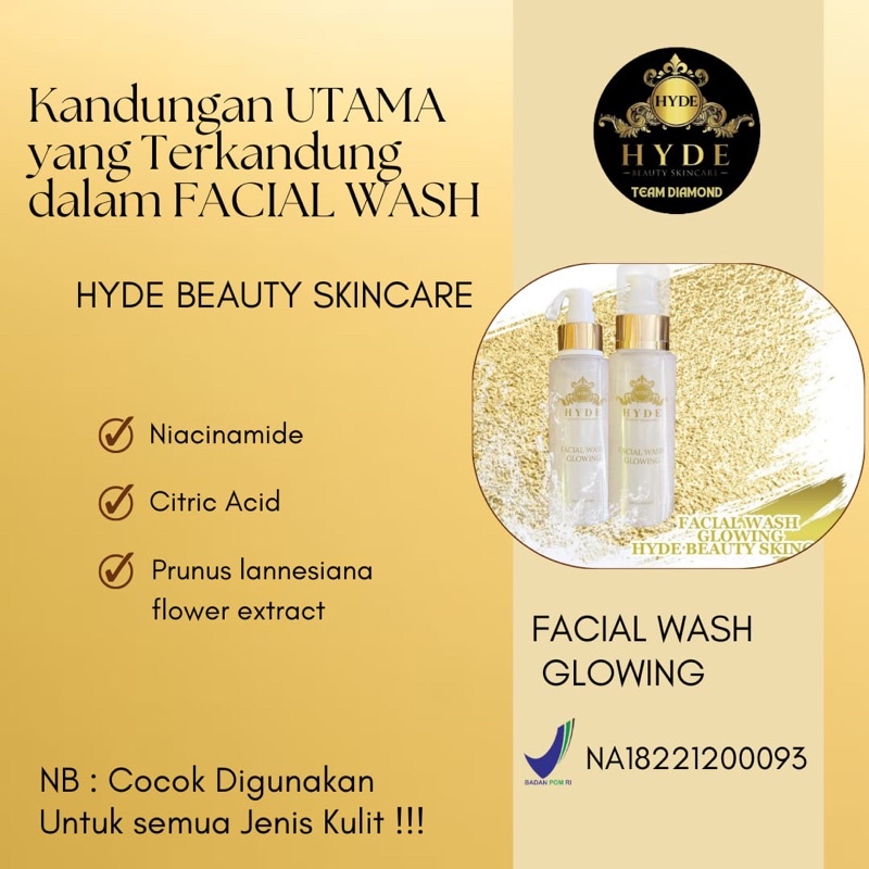 Facial Wash Glowing Hyde Beauty Skincare