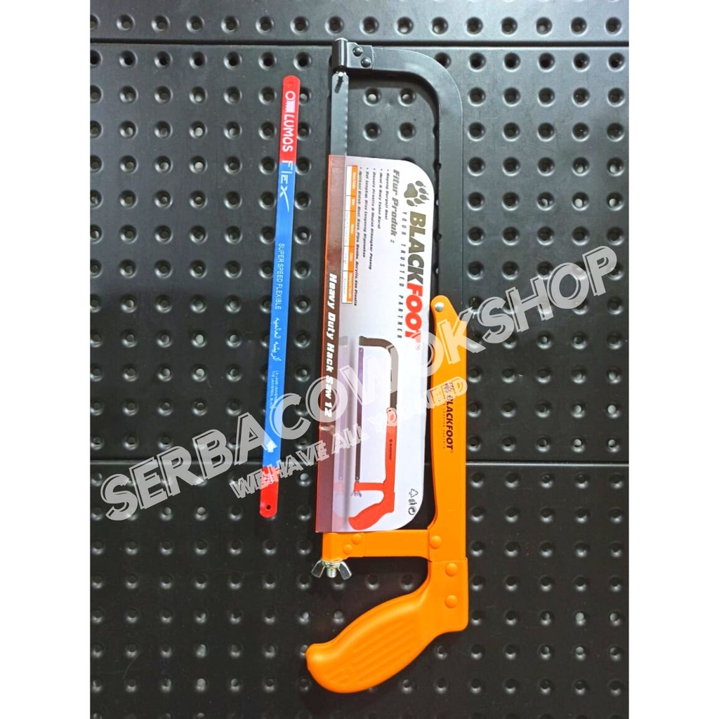 Blackfoot Promo Gagang Gergaji Besi Heavy Duty Hack Saw Bonus Mata Termurah Berkualitas