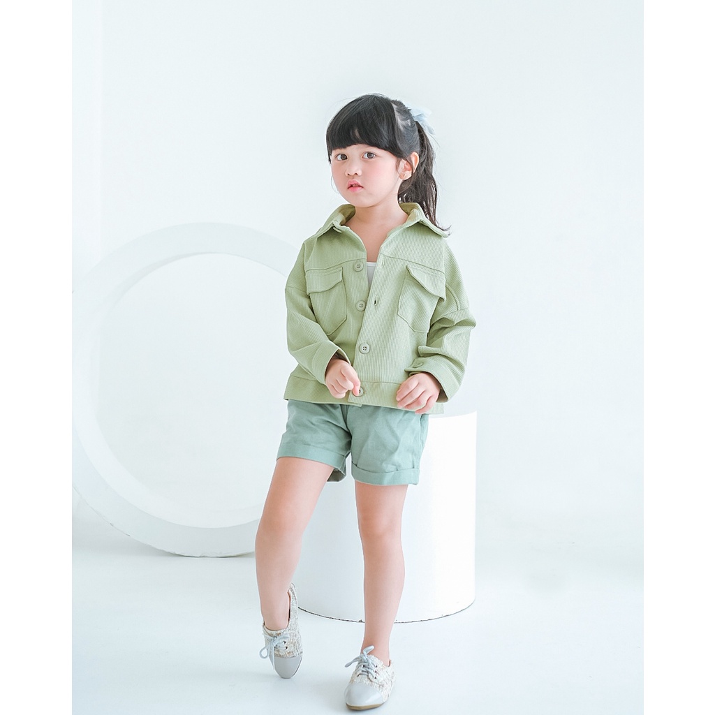 POTTER JACKET | Jaket waffle anak | Jaket Stretch Anak | Jaket anak unisex | Jakaet anak Polos | Jaket anak kancing | Jaket anak berkerah | Jaket anak Kantong Pocket