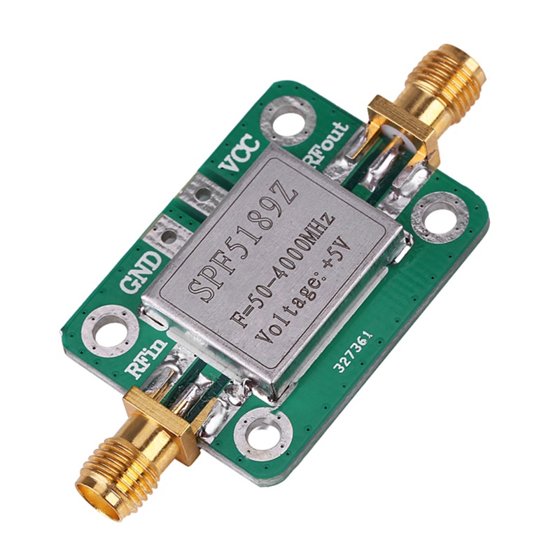 Btsg SPF5189 50-4000MHz Gains Broadband Modul RF Amplifier Frekuensi Tinggi 0.6dB Untuk FM HF VHF/UHF Analyzer