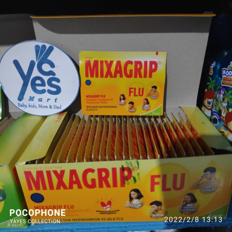 COD Mixagrip Flu &amp; Batuk 1 Strip kaplet 4 kapsul hidung tersumbat gejala flue demam sakit kepala batuk Tablet