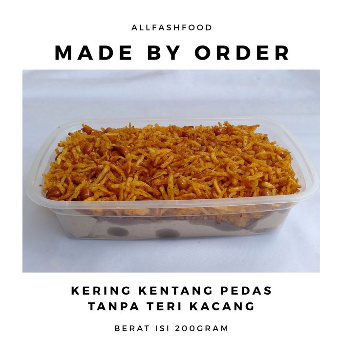 

NEW KERING KENTANG PEDAS TANPA TERI KACANG ISI 250gram - TanpaTeriKacang
