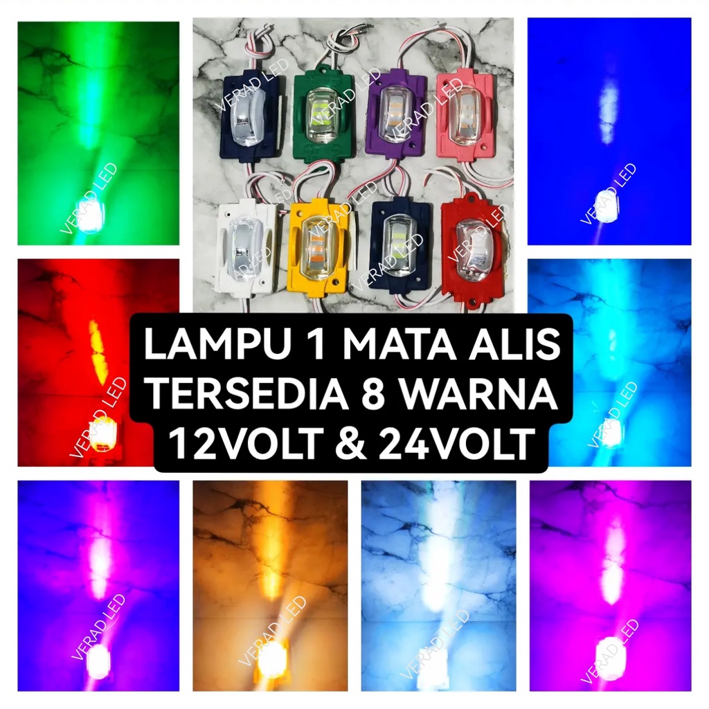 Led lampu kolong 1 mata RODA variasi truk mobil motor12 Volt 24 Volt MODEL TERBARU