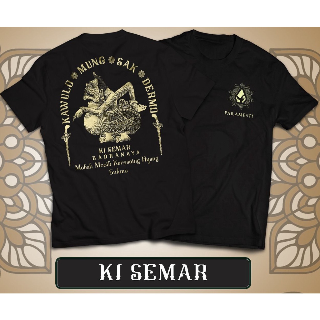 Jual KAOS SABLON WAYANG PRIA JAWA SEMAR BAJU KAOS DISTRO KEJAWEN KEREN ...