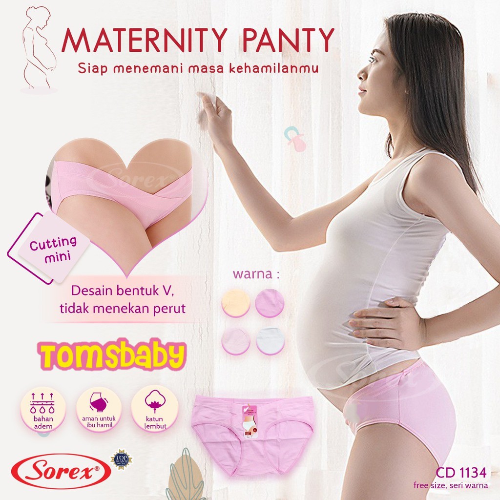 SOREX 1pcs Celana Dalam Hamil 1134 1140 11415Mini (di bawah pusar)