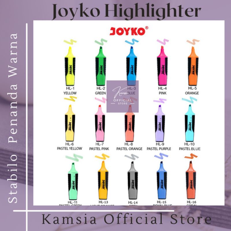 

Joyko Highlighter Penanda Berwarna
