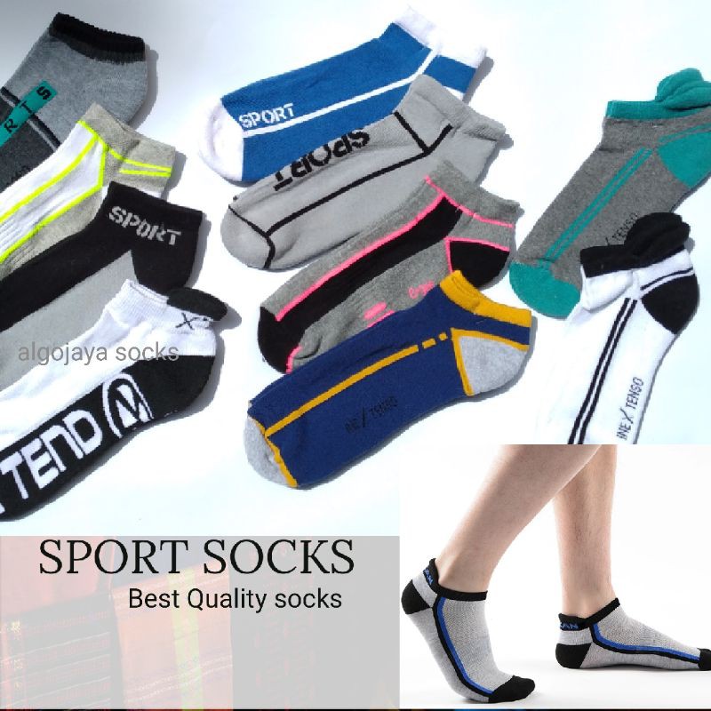 TOKO KL | kaos kaki olahraga pendek mata kaki kaos kaki sport Ankle motif pria wanita dewasa