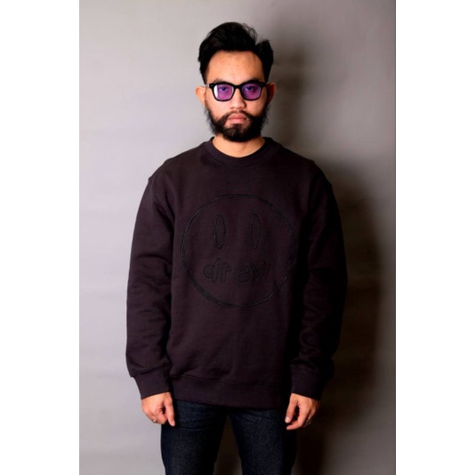 DREW SKETCH MASCOT GREY CREWNECK