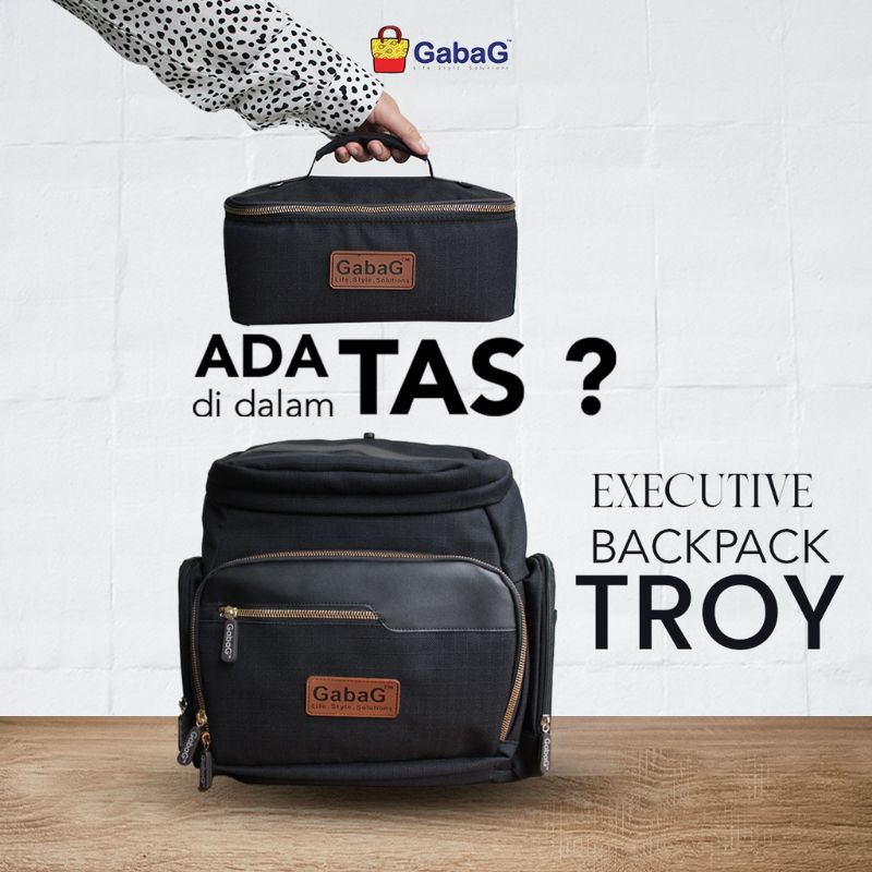 myg - Gabag Troy Backpack - Free 1 Ice Gel -  Thermal Bag - Tas Asi - Tas Bayi