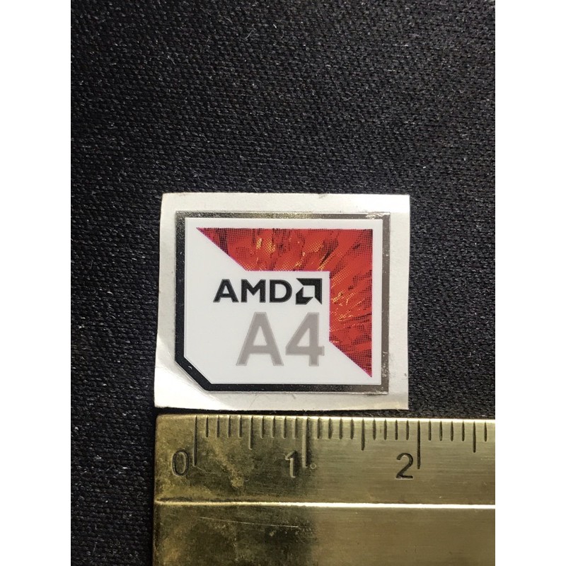 

Sticker stiker logo AMD A4 8th gen ori