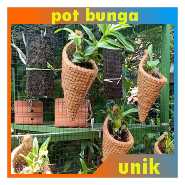 pot anggrek - pot bunga - pot  gantung - pot sabut pot sabut kelapa