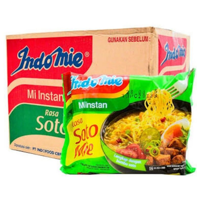 

Indomie Soto 1 dus isi 40pcs, berat 70gr/pc