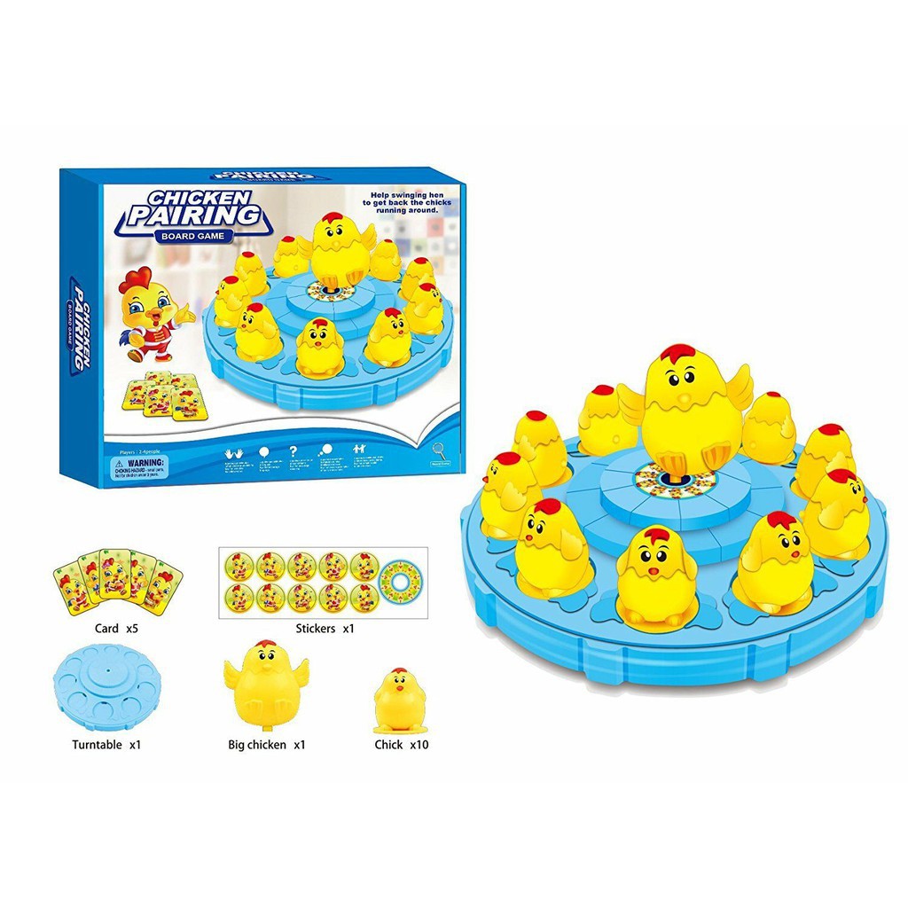 Chicken Pairing Board Game - Permainan Papan Anak